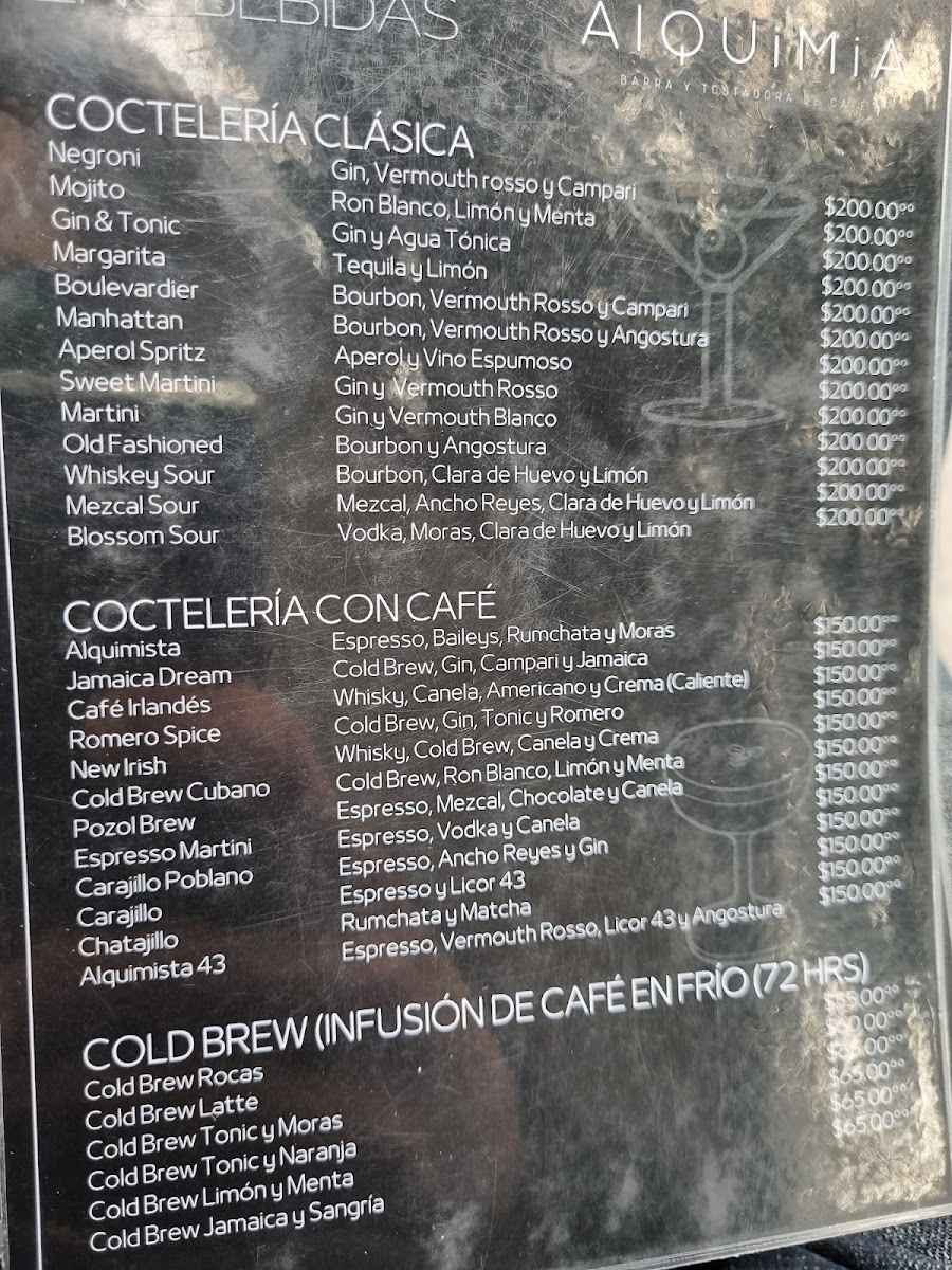 Alquimia Café Menu - Image 2