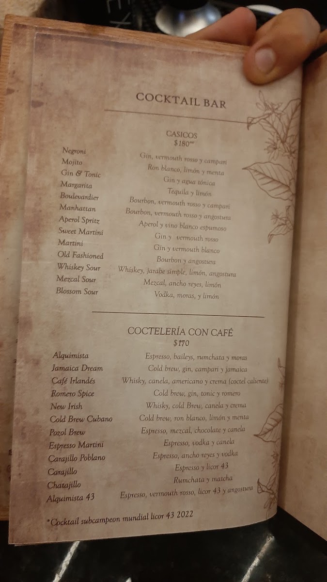 Alquimia Café Menu - Image 3